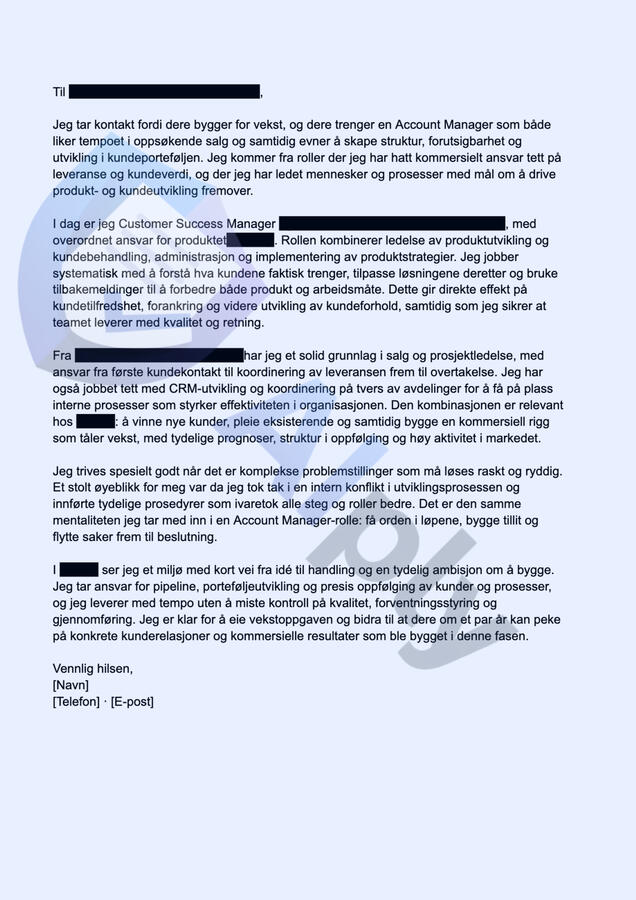 Account Manager (norsk)